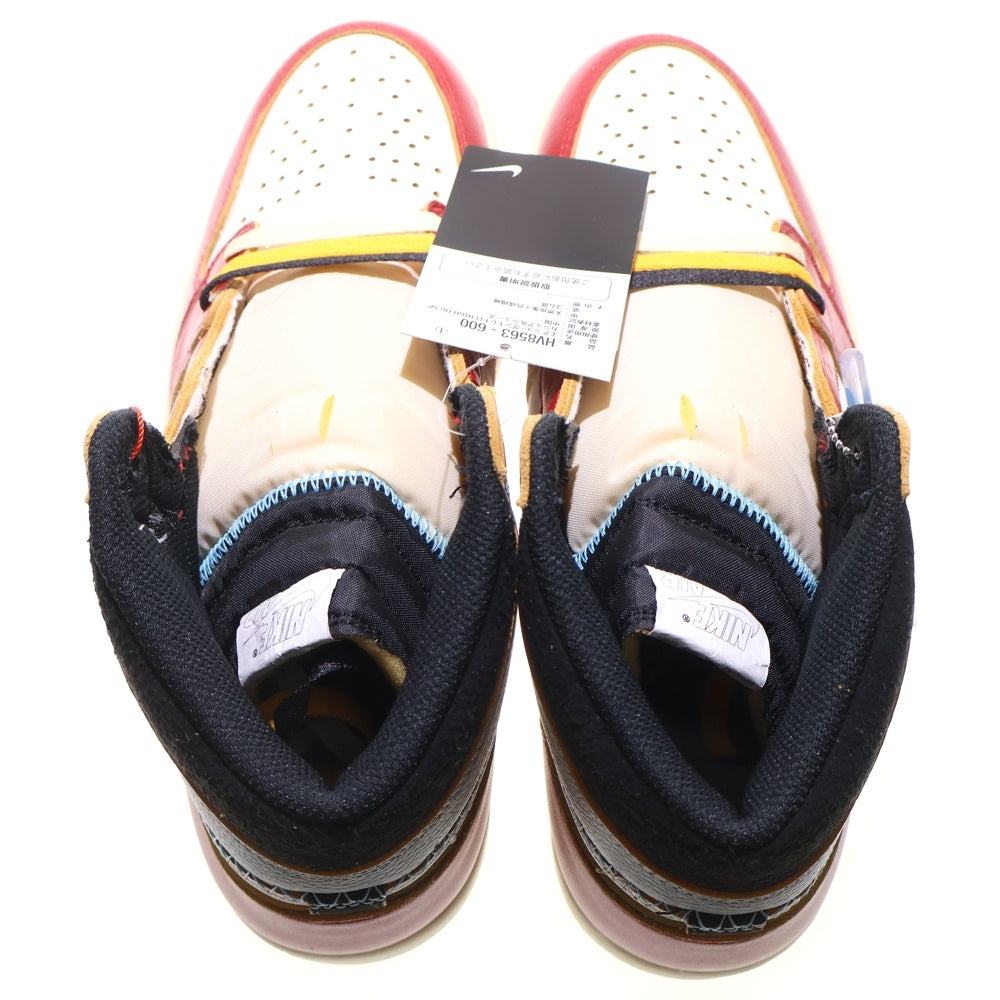 NIKE(ナイキ) ×UNION AIR JORDAN 1 RETRO HIGH OG Chicago HV8563-600 ユニオン エアジョーダン1 ハイ ハイカットスニーカー シカゴ レッド/ホワイト US10.5/28.5cm