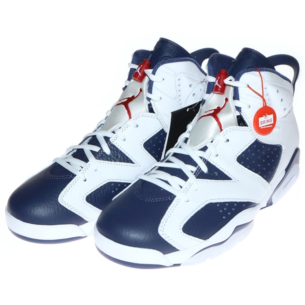 NIKE(ナイキ) AIR JORDAN 6 RETRO WHITE AND MIDNIGHT NAVY CT8529-164 エアジョーダン6 レトロ ハイカットスニーカー シューズ ネイビー US10/28cm