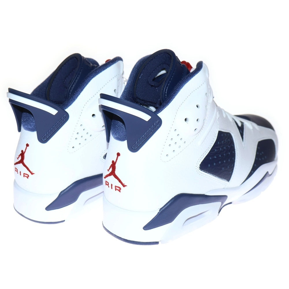 NIKE(ナイキ) AIR JORDAN 6 RETRO WHITE AND MIDNIGHT NAVY CT8529-164 エアジョーダン6 レトロ ハイカットスニーカー シューズ ネイビー US10/28cm