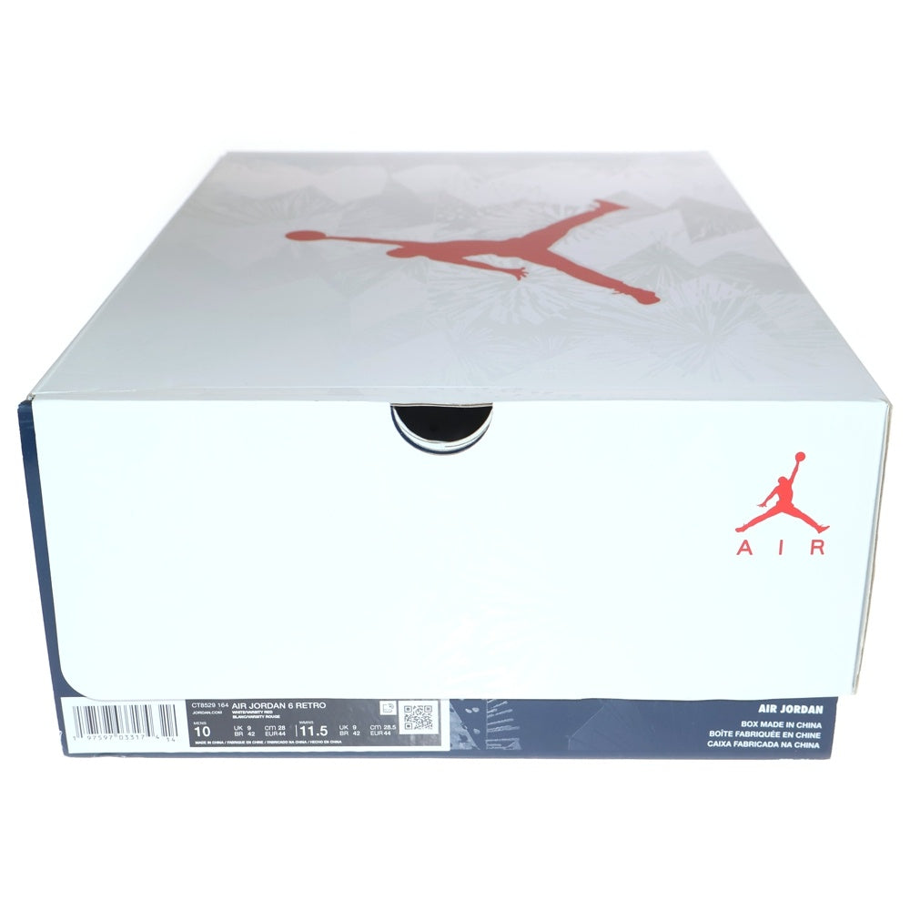 NIKE(ナイキ) AIR JORDAN 6 RETRO WHITE AND MIDNIGHT NAVY CT8529-164 エアジョーダン6 レトロ ハイカットスニーカー シューズ ネイビー US10/28cm