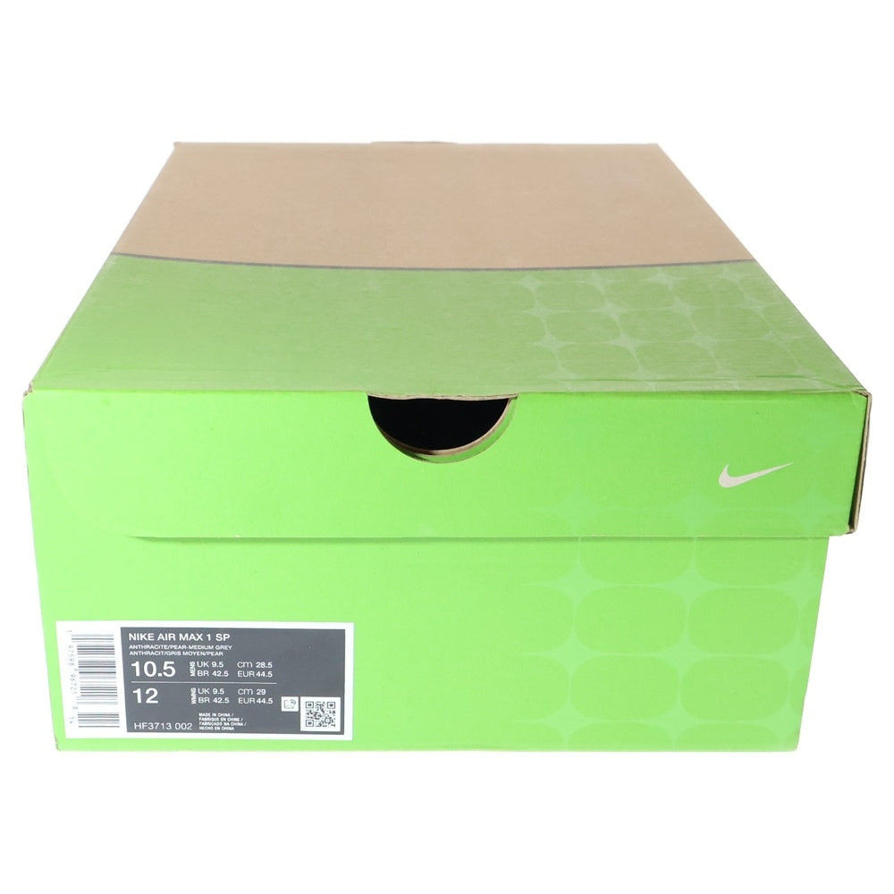 NIKE(ナイキ) ×HUF AIR MAX 1 SP HF3713-002 ハフ エアマックス 1 ローカットスニーカー グレー/グリーン US10.5/28.5cm