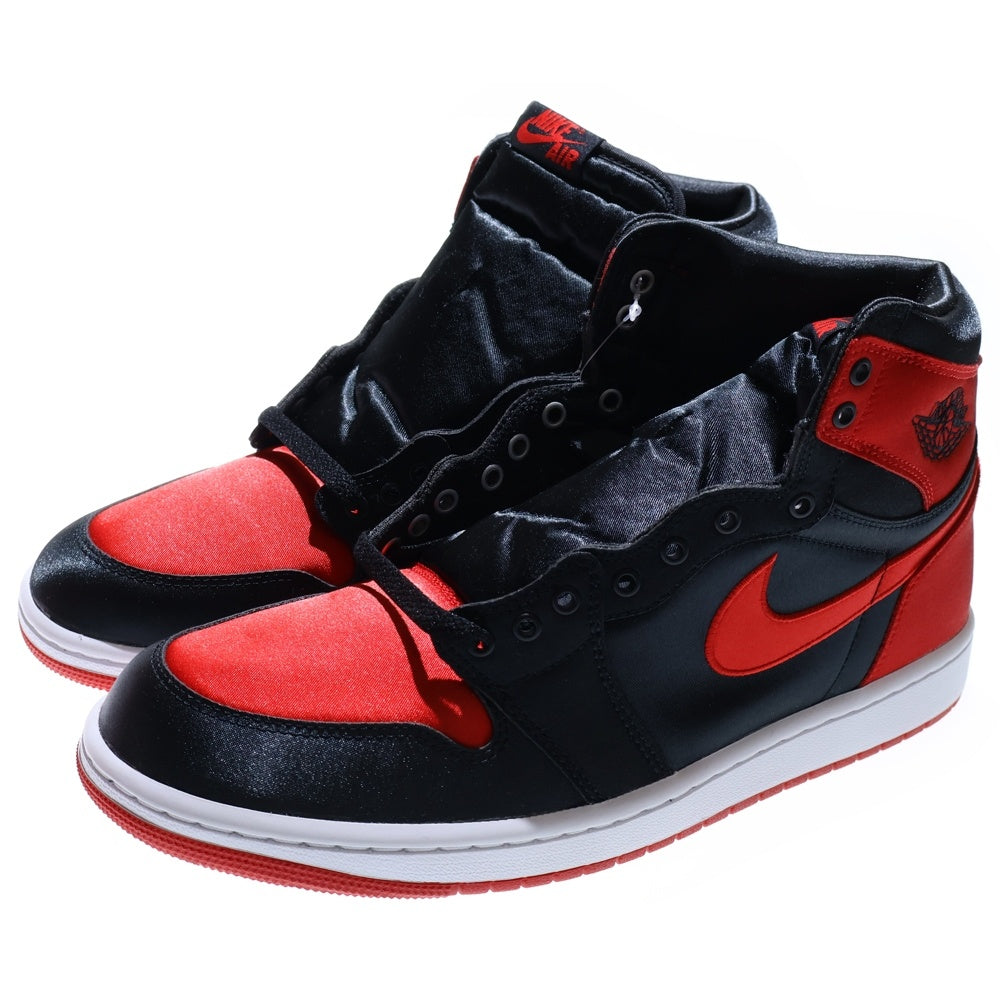 NIKE(ナイキ) WMNS AIR JORDAN1 RETRO HIGH OG FD4810-061 エアジョーダン1 サテンブレッド ハイカットスニーカー シューズ レッド/ブラック US12/29cm