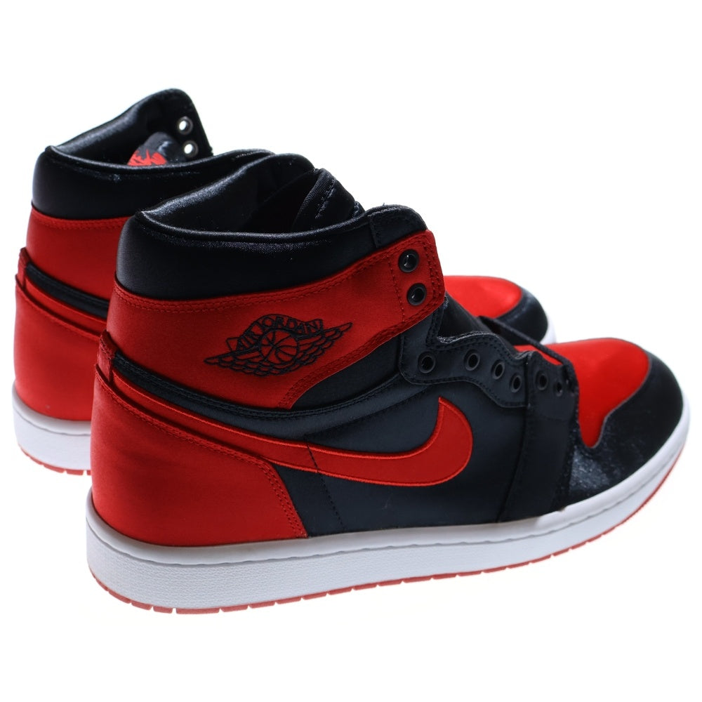 NIKE(ナイキ) WMNS AIR JORDAN1 RETRO HIGH OG FD4810-061 エアジョーダン1 サテンブレッド ハイカットスニーカー シューズ レッド/ブラック US12/29cm