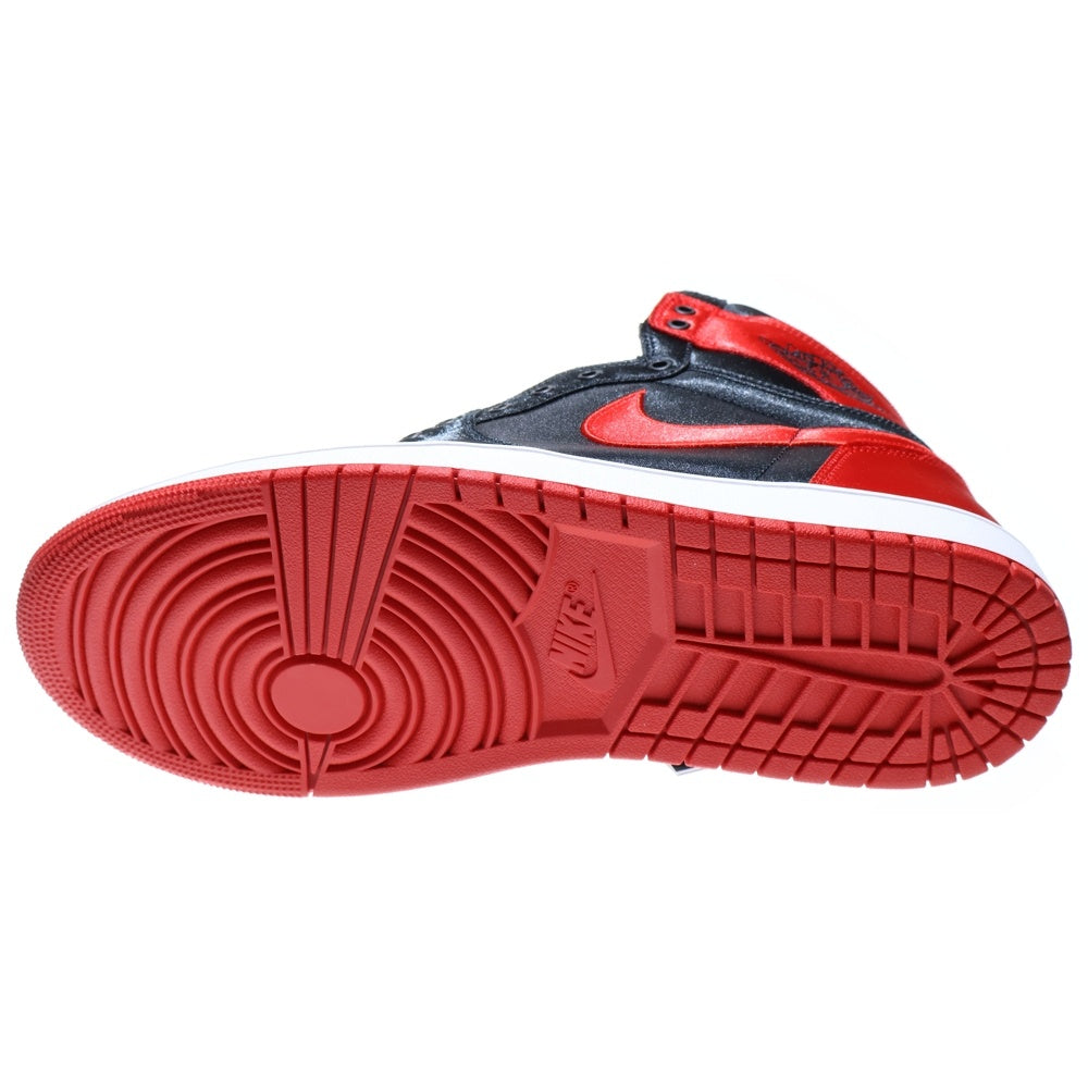 NIKE(ナイキ) WMNS AIR JORDAN1 RETRO HIGH OG FD4810-061 エアジョーダン1 サテンブレッド ハイカットスニーカー シューズ レッド/ブラック US12/29cm