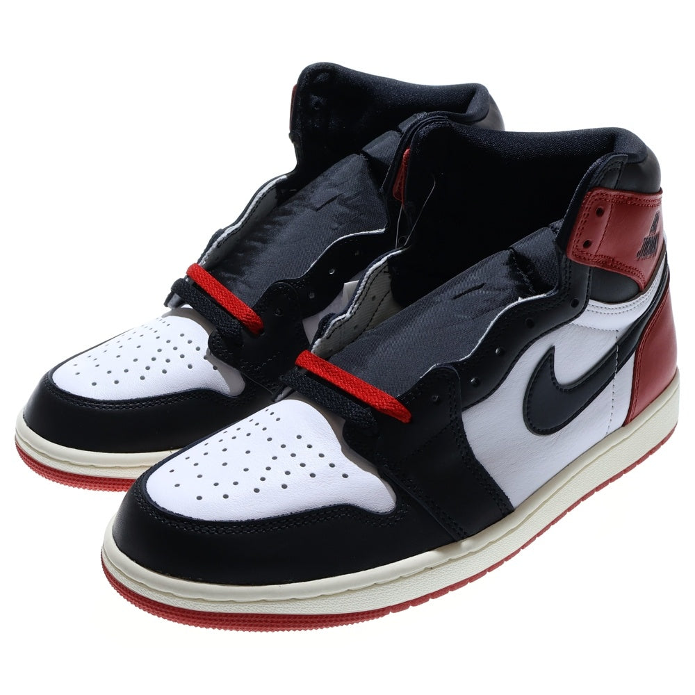 NIKE(ナイキ) AIR JORDAN1 RETRO HIGH OG DZ5485-106 エアジョーダン1 ブラックトゥリイマジンド つま黒 ハイカットスニーカー ブラック/ホワイト/レッド US10.5/28.5cm