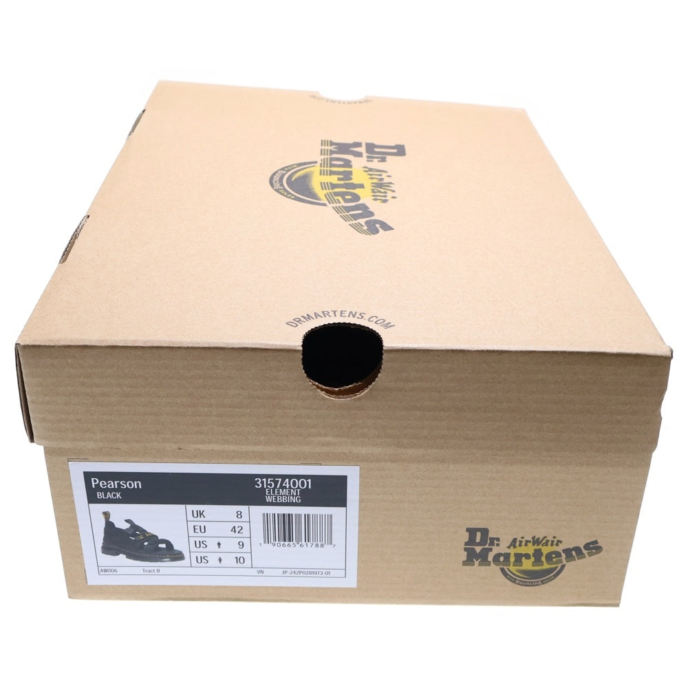 Dr.Martens(ドクターマーチン) Pearsn ELEMENT WEBBING 31574001 ペアソン ストラップサンダル ブラック UK8