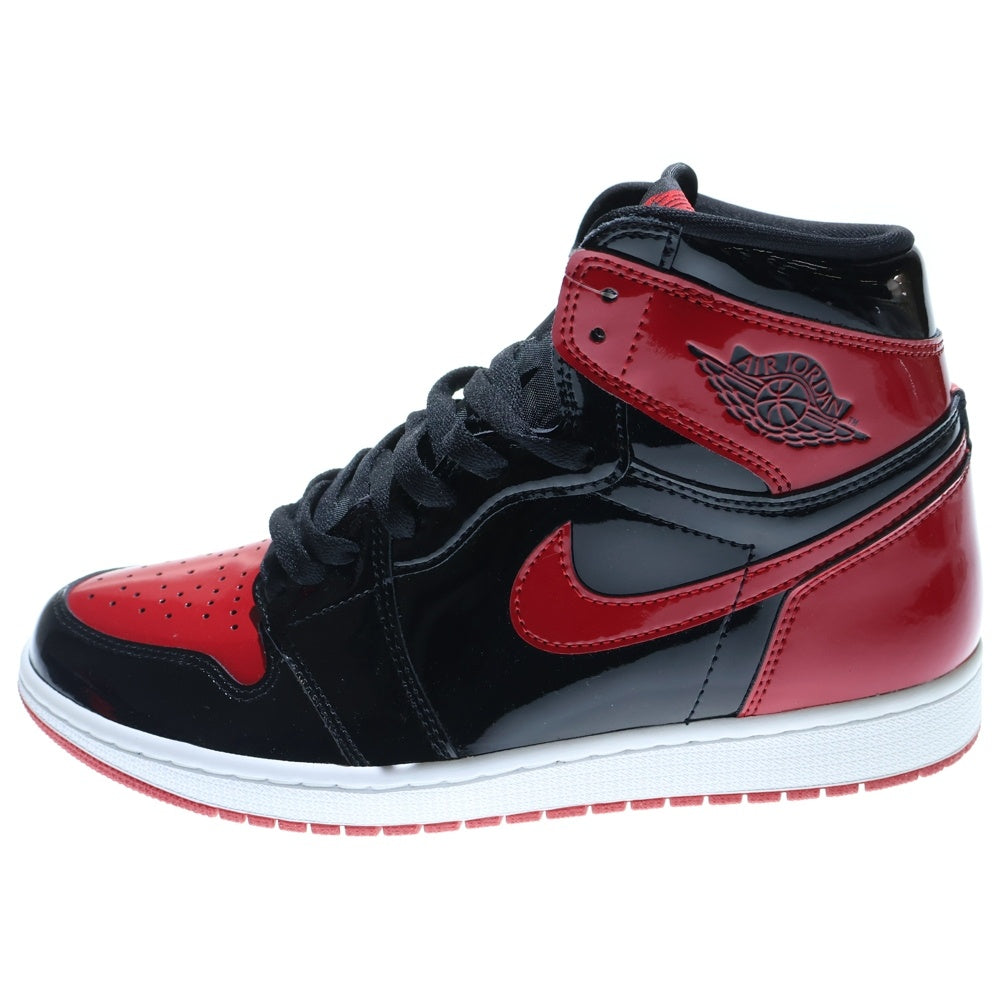NIKE(ナイキ) AIR JORDAN 1 RETRO HIGH OG BRED PATENT 555088-063 エアジョーダン1レトロハイ ブレッド パテント ハイカットスニーカー レッド/ブラック US10.5/28.5cm