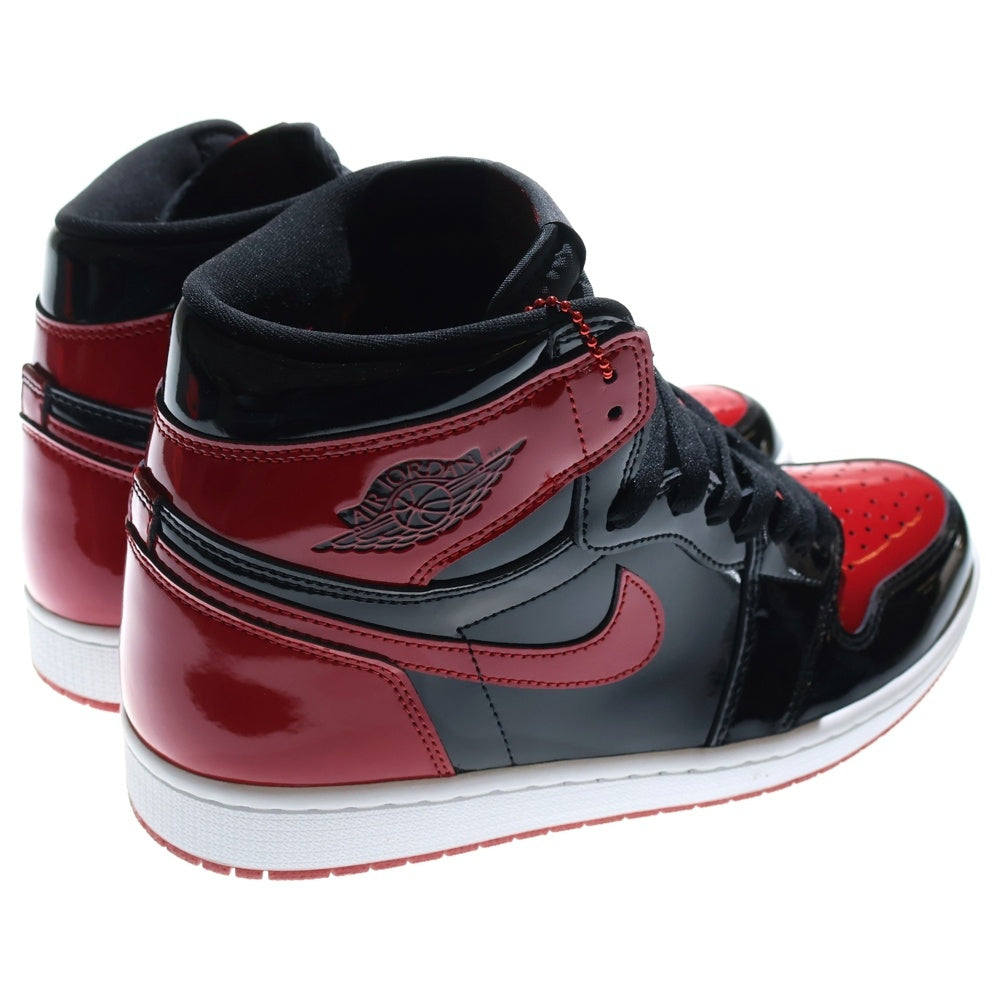 NIKE(ナイキ) AIR JORDAN 1 RETRO HIGH OG BRED PATENT 555088-063 エアジョーダン1レトロハイ ブレッド パテント ハイカットスニーカー レッド/ブラック US10.5/28.5cm