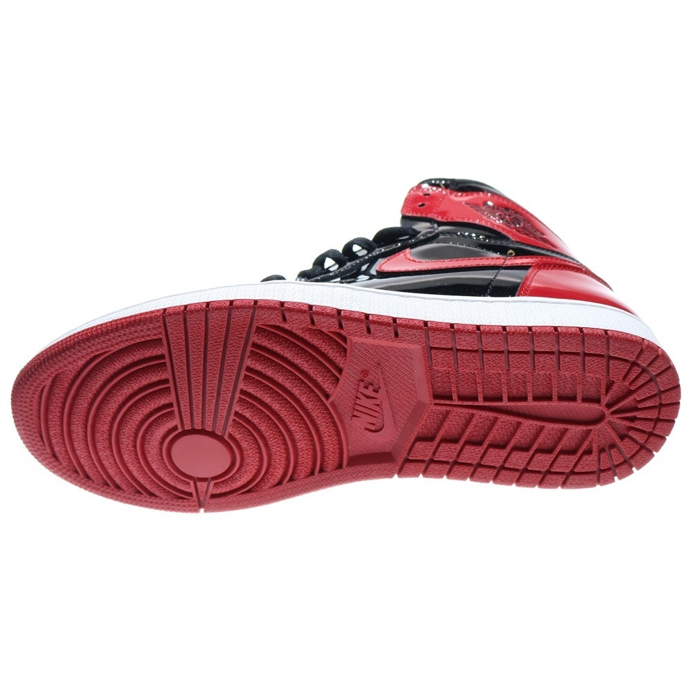 NIKE(ナイキ) AIR JORDAN 1 RETRO HIGH OG BRED PATENT 555088-063 エアジョーダン1レトロハイ ブレッド パテント ハイカットスニーカー レッド/ブラック US10.5/28.5cm