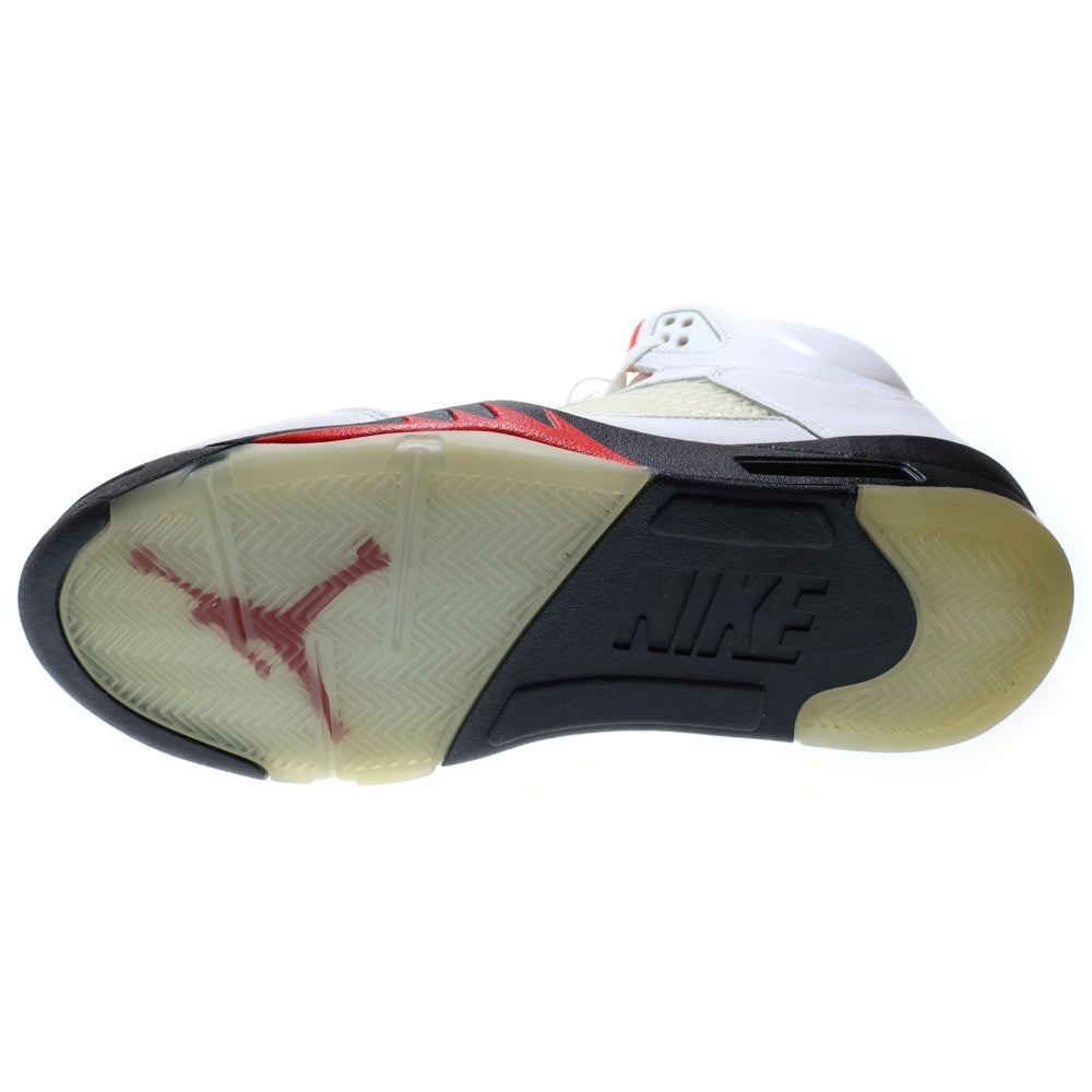 NIKE(ナイキ) AIR JORDAN 5 RETRO FIRE RED DA1911-102 エアジョーダン5 ファイアレッド ハイカットスニーカー ホワイト/レッド US10.5/28.5cm