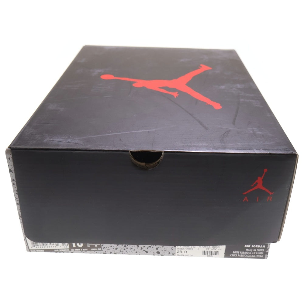 NIKE(ナイキ) AIR JORDAN 6 RETRO OG BLACK INFRARED 384664-060 エアジョーダン 6 ブラック インフラレッド ハイカットスニーカー ブラック/レッド US10/28cm