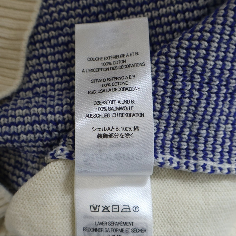 SUPREME(シュプリーム) 24SS Plaid Knit S/S Polo プレイド ショートスリーブ 半袖ニットポロシャツ ホワイト/ブルー