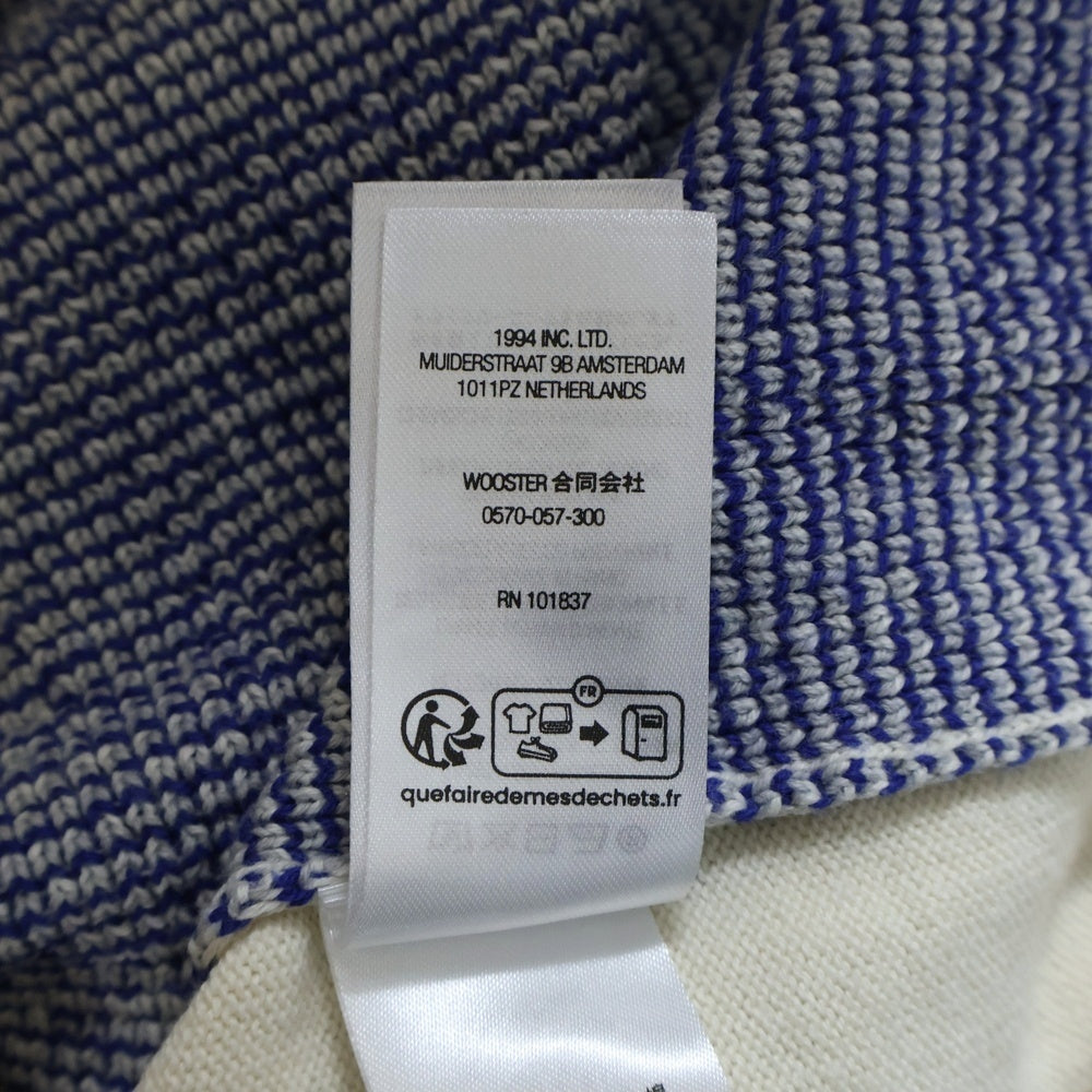 SUPREME(シュプリーム) 24SS Plaid Knit S/S Polo プレイド ショートスリーブ 半袖ニットポロシャツ ホワイト/ブルー