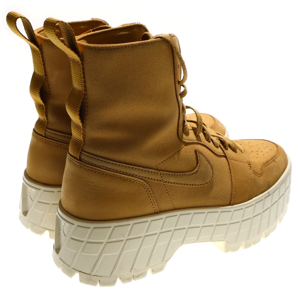 NIKE(ナイキ) Women's Air Jordan 1 Brooklyn Wheat/Muslin ウィメンズ エアジョーダン1 ブルックリン ウィート/モスリ 厚底スニーカー ベージュ モカ FJ5737-700