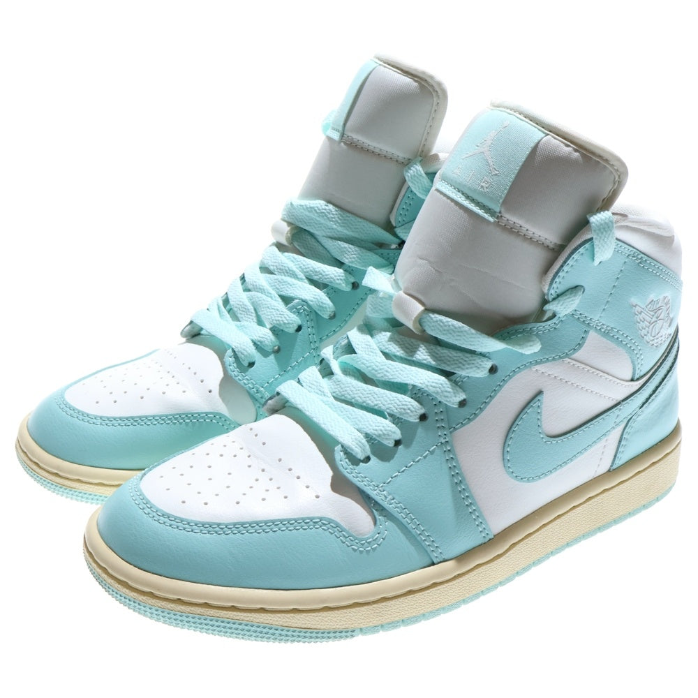 NIKE(ナイキ) Women's Air Jordan 1 Mid Light Dew ウィメンズ エアジョーダン1 ミッド ライトデュー ハイカットスニーカーシューズ ターコイズ US8/25.0cm