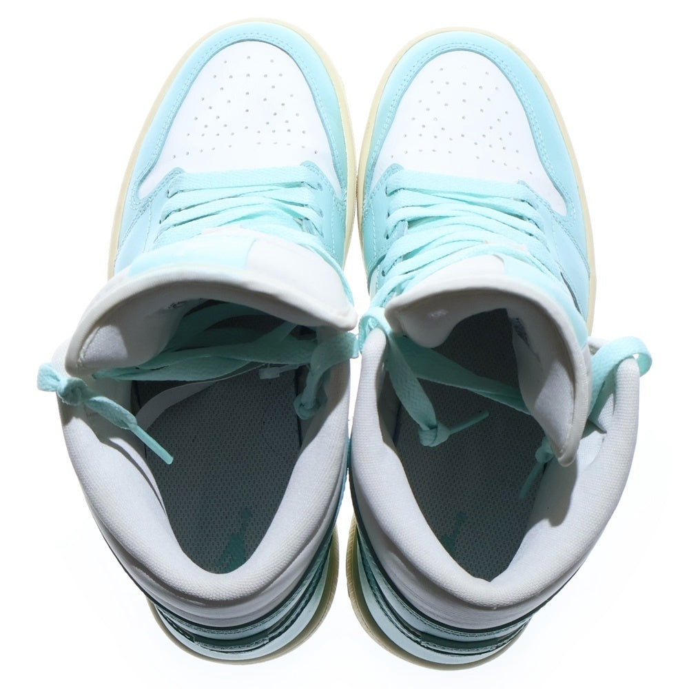 NIKE(ナイキ) Women's Air Jordan 1 Mid Light Dew ウィメンズ エアジョーダン1 ミッド ライトデュー ハイカットスニーカーシューズ ターコイズ US8/25.0cm