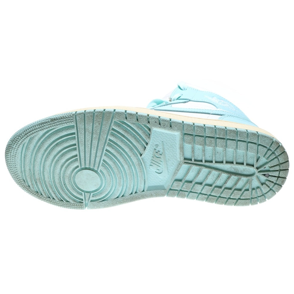 NIKE(ナイキ) Women's Air Jordan 1 Mid Light Dew ウィメンズ エアジョーダン1 ミッド ライトデュー ハイカットスニーカーシューズ ターコイズ US8/25.0cm