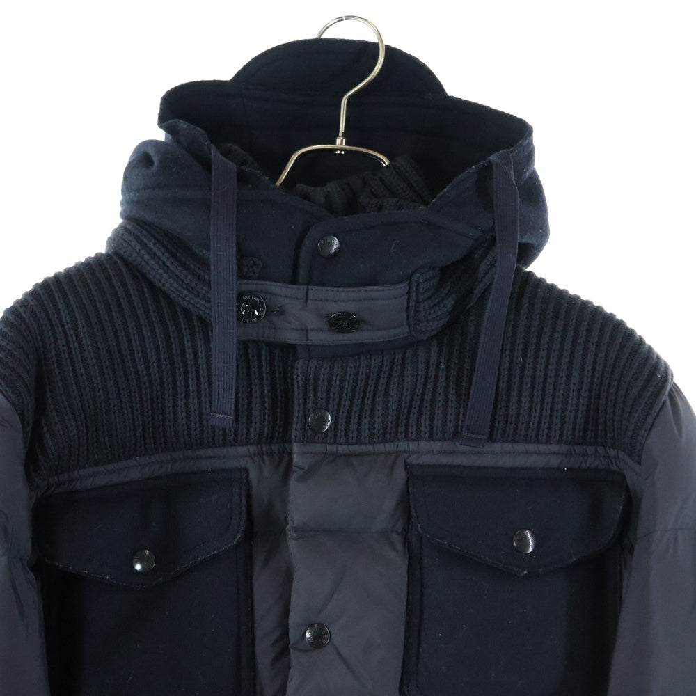MONCLER(モンクレール) LEBLOND GIUBBOTTO フーデット ダウンジャケット ネイビー 220914131485 54655