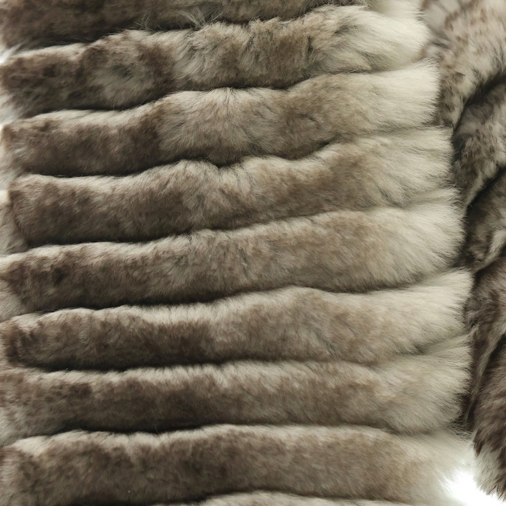 CHANEL(シャネル) ココマーク オリラグ ファーストール マフラー グレー