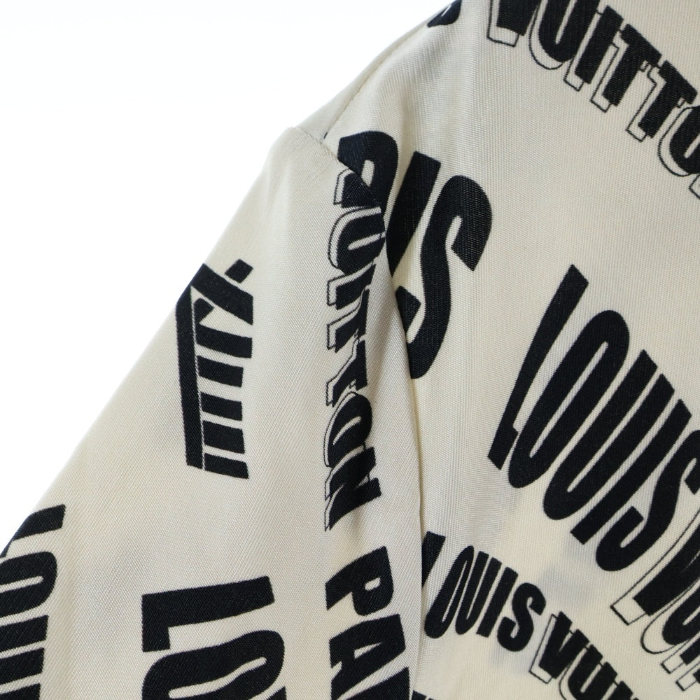 LOUIS VUITTON(ルイヴィトン) 21AW Slanted Signature Sporty T-shirt シグネチャーロゴ ロングスリーブ長袖Tシャツカットソー ロンT ホワイト レディース RW212B IM2 FLRO30