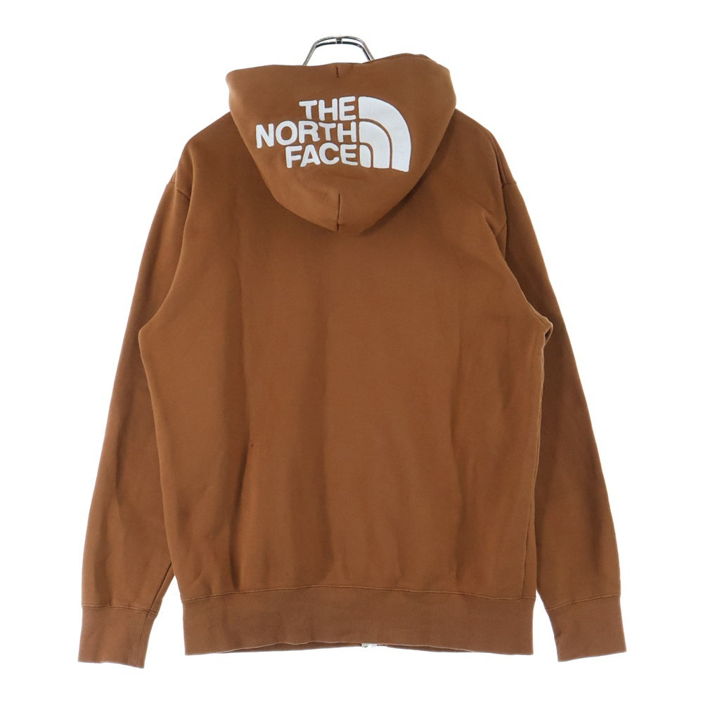 THE NORTH FACE(ザノースフェイス) Rearview FullZip Hoodie フードビッグロゴ ジップアップパーカー フーディ ブラウン NT62130