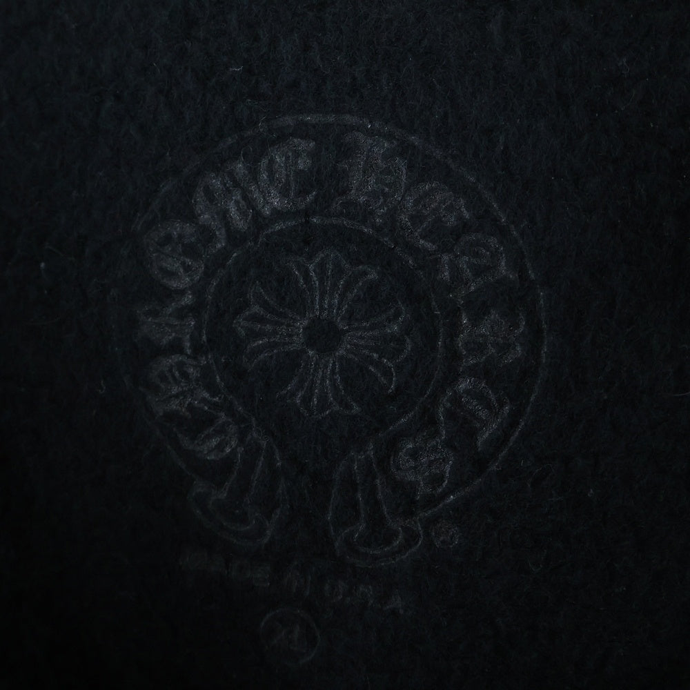 CHROME HEARTS(クロムハーツ) SWTSHRT PLVR バックホースシュー袖フローラルプリントスウェットトレーナー ブラック
