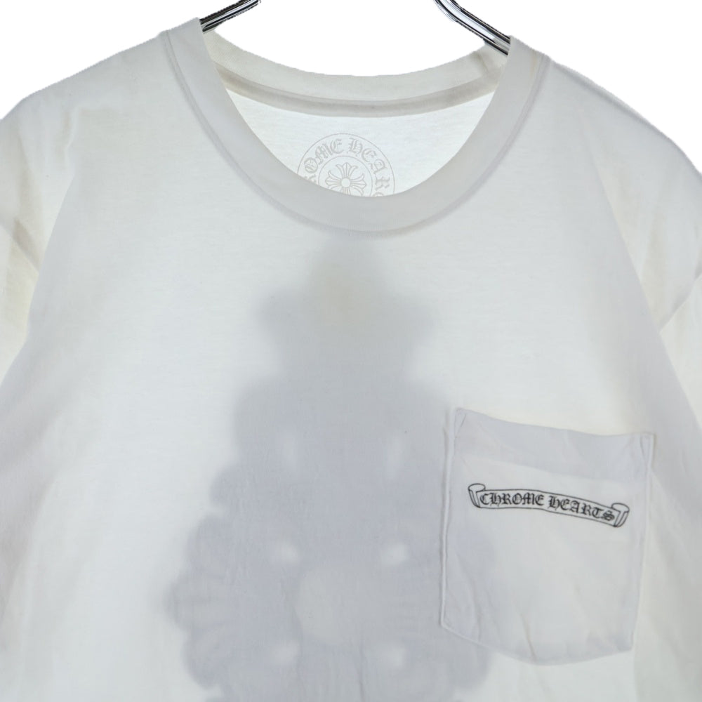 CHROME HEARTS(クロムハーツ) Floral Cross T-shirt フローラルクロスプリント半袖Tシャツ 半袖カットソー ホワイト