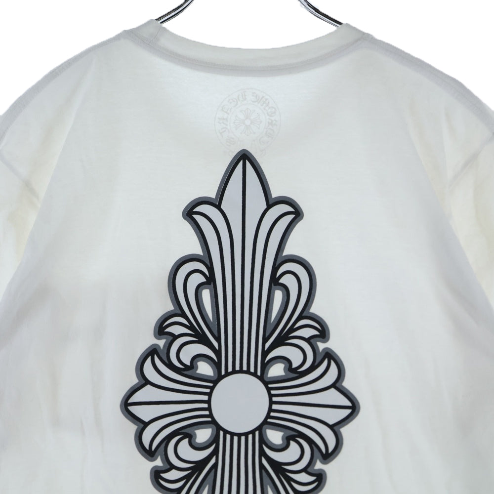 CHROME HEARTS(クロムハーツ) Floral Cross T-shirt フローラルクロスプリント半袖Tシャツ 半袖カットソー ホワイト