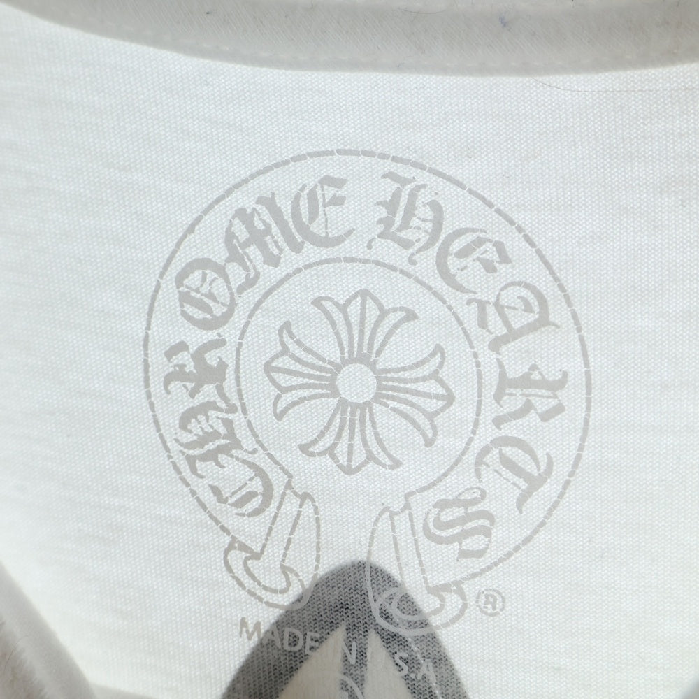 CHROME HEARTS(クロムハーツ) Floral Cross T-shirt フローラルクロスプリント半袖Tシャツ 半袖カットソー ホワイト