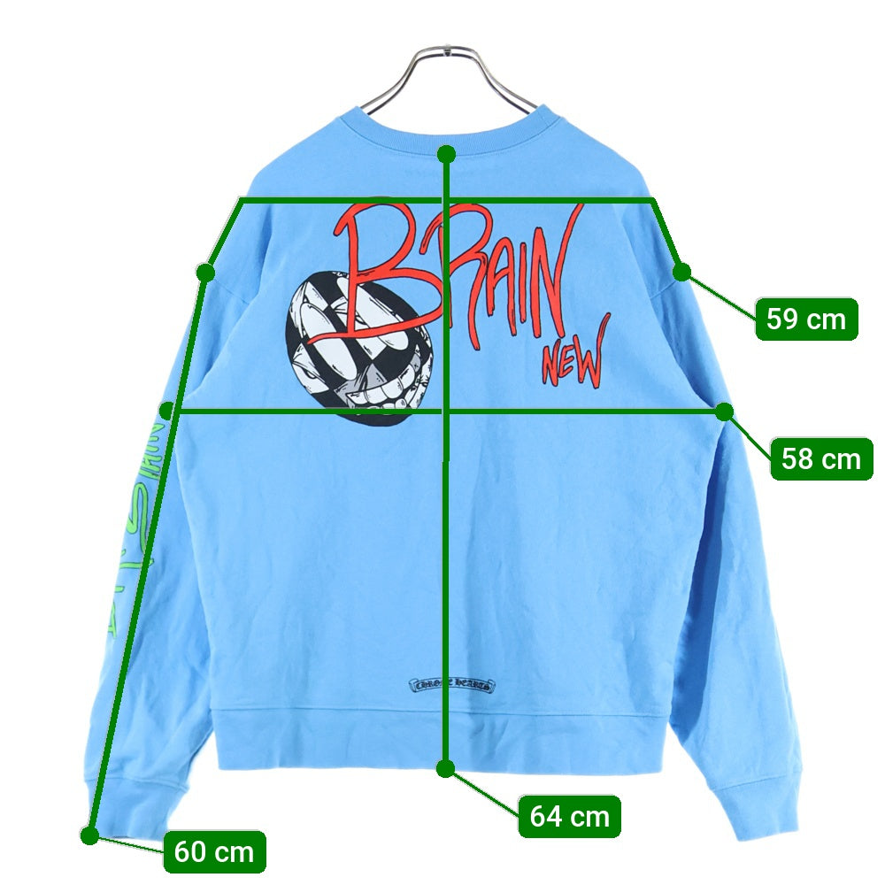 CHROME HEARTS(クロムハーツ) MATTY BOY PRO BRAIN NEW SWEATSHIRTS マッティボーイ ブレインニュー スウェットトレーナー ブルー