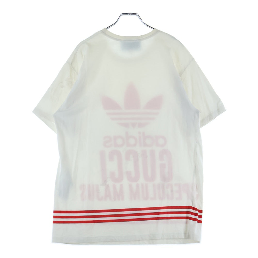GUCCI(グッチ) 22AW ×adidas Cotton Jersey Tee アディダス 半袖Tシャツ 半袖カットソー ホワイト 717422
