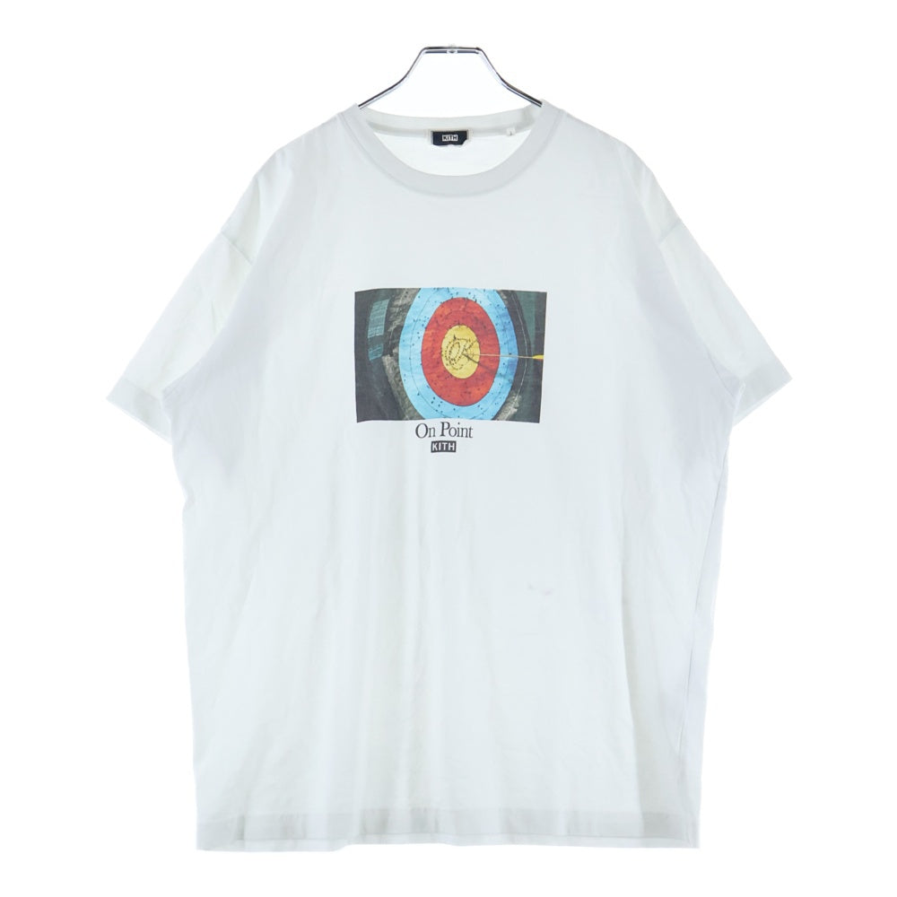 KITH(キス) On Point 東京限定 フロントロゴクルーネックTシャツ半袖カットソー ホワイト