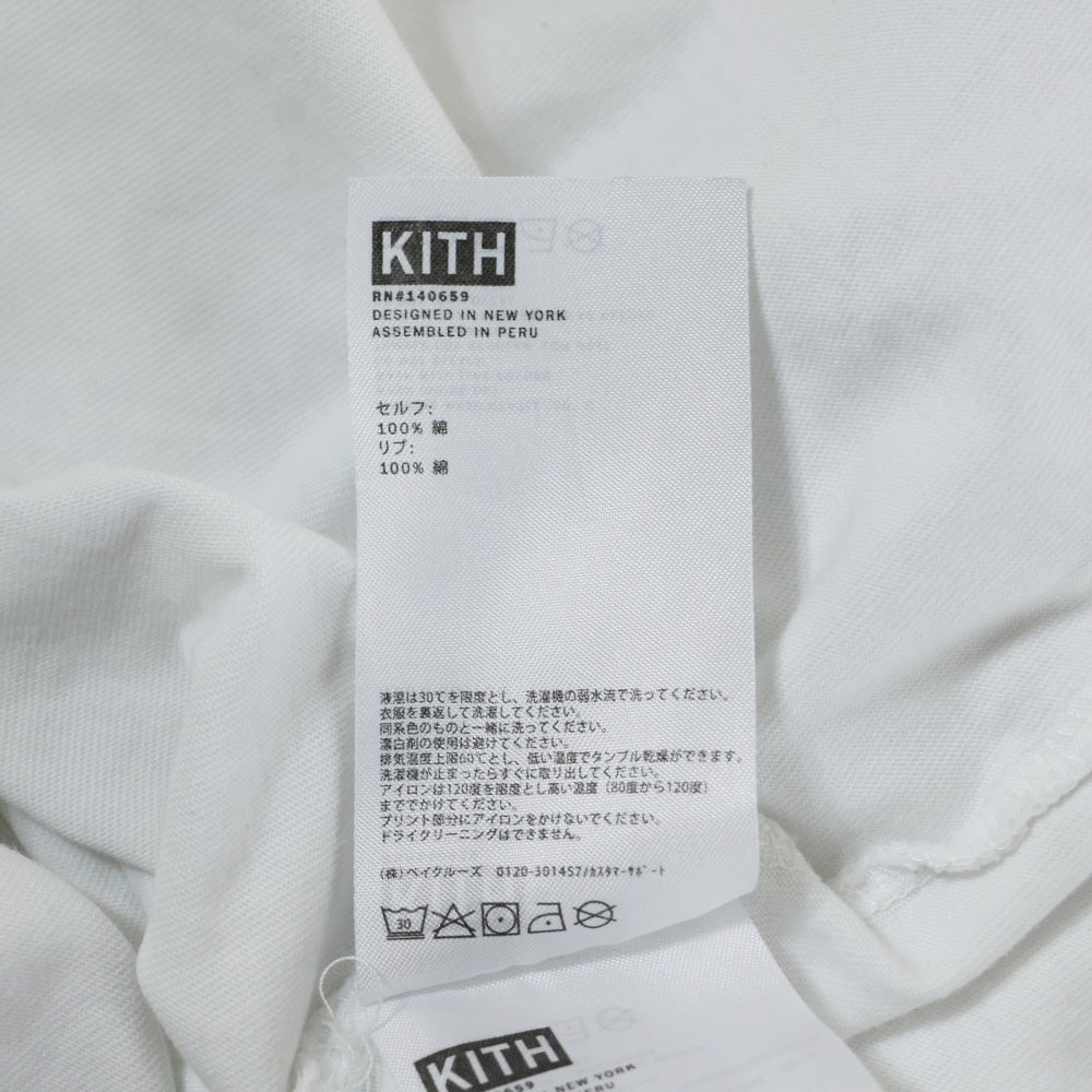 KITH(キス) On Point 東京限定 フロントロゴクルーネックTシャツ半袖カットソー ホワイト