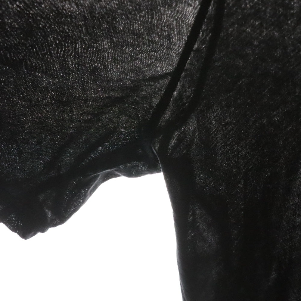 Yohji Yamamoto POUR HOMME(ヨウジヤマモト プールオム) アシンメトリー コットン クルーネック半袖Tシャツカットソー ブラック HS-T15-075