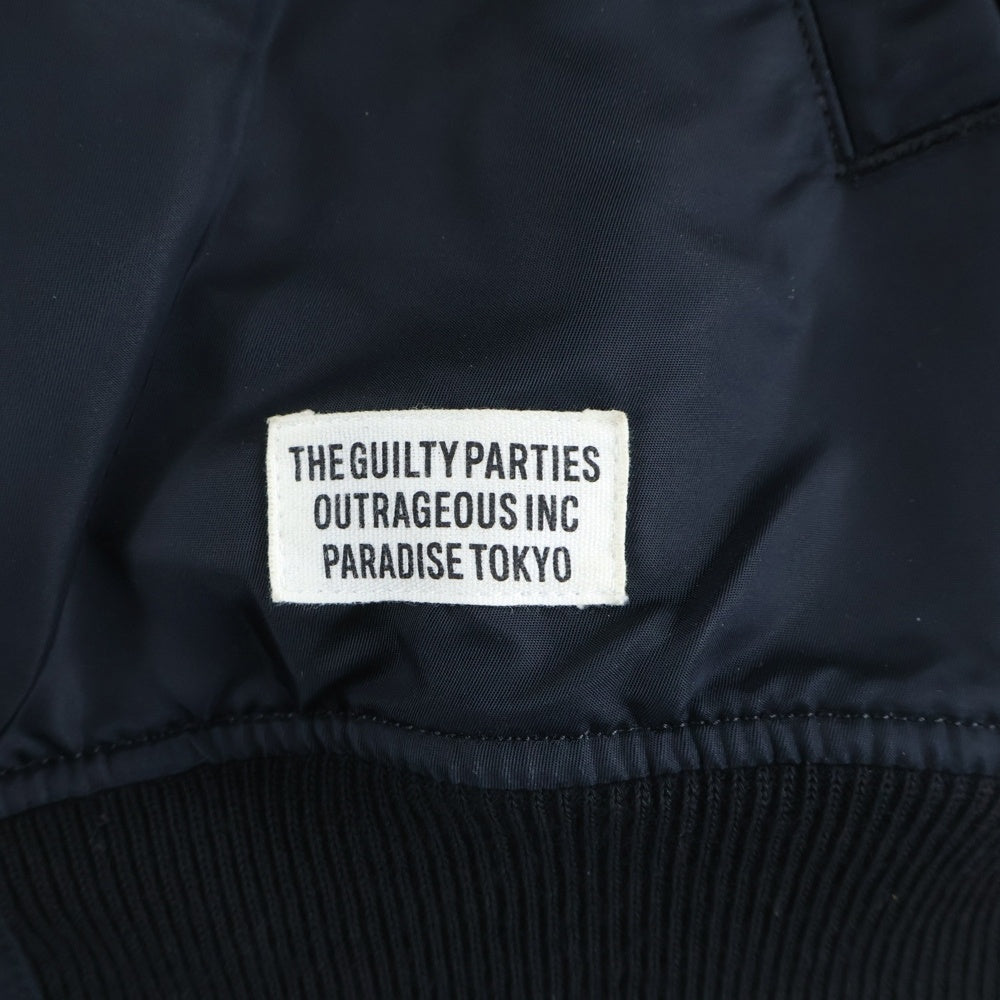 WACKO MARIA(ワコマリア) 18AW MA-1 FLIGHT JACKET TYPE-4 天国東京 ナイロンフライトジャケット ブラック