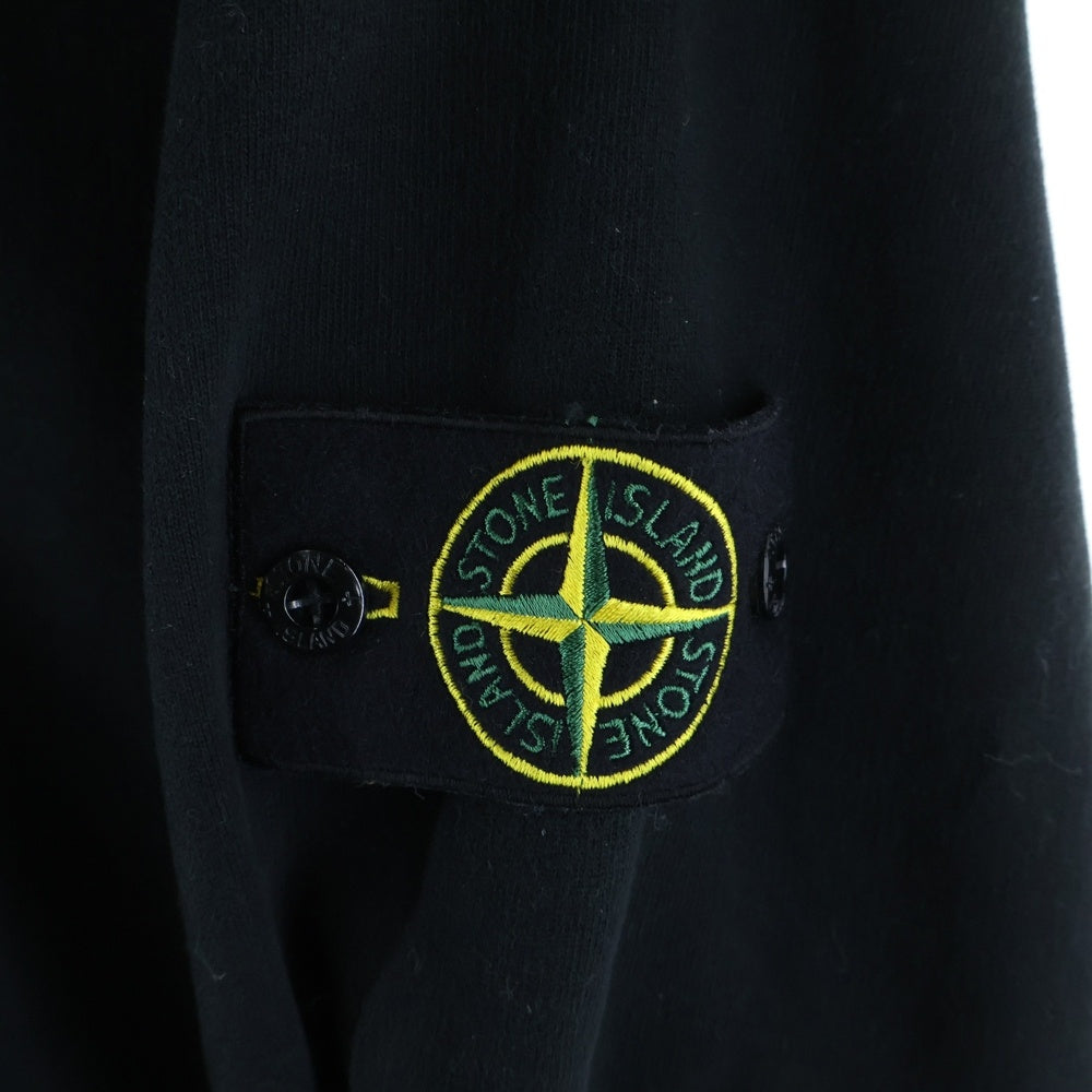 STONE ISLAND(ストーンアイランド) Logo Patch Hoodies K2S156100067S0A20 ロゴパッチ ジップアップパーカー フーディ ブラック