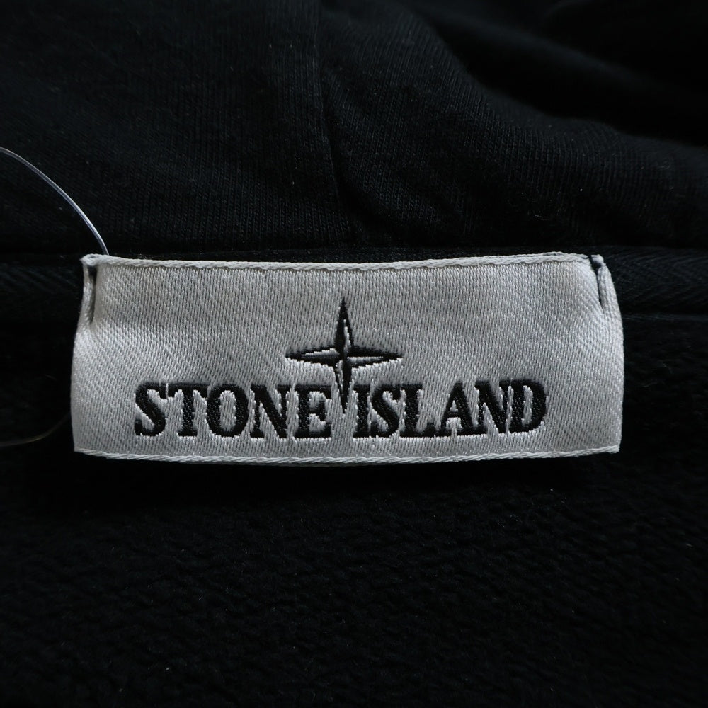 STONE ISLAND(ストーンアイランド) Logo Patch Hoodies K2S156100067S0A20 ロゴパッチ ジップアップパーカー フーディ ブラック