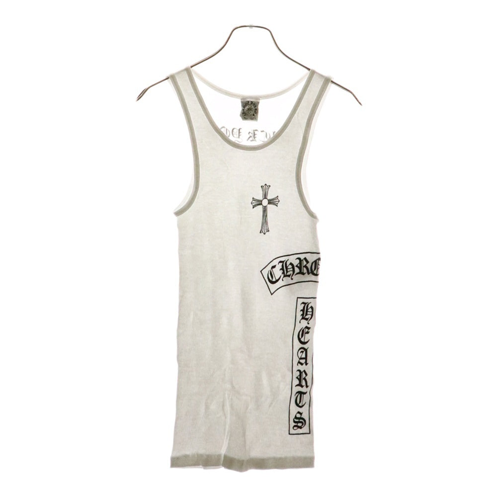 CHROME HEARTS(クロムハーツ) OLD FUCK YOU TANK TOP オールド ファックユー サイドロゴ タンクトップ ノースリーブ ホワイト