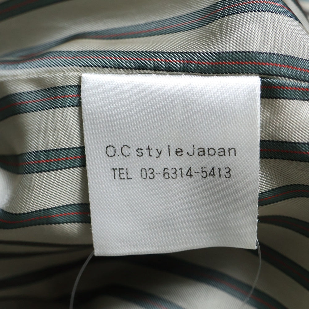 O.C CREW(オーシークルー) ALEX STUDS SINGLE LEATHER JACKET スタッズ レザージャケット グリーン