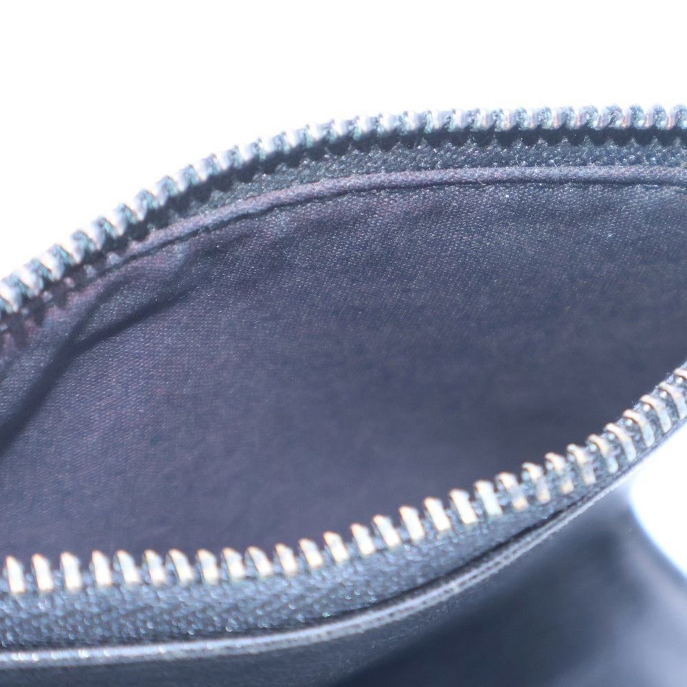 Maison Margiela 11(メゾンマルジェラ11) 八の字刺繍レザー二つ折り財布 ウォレット ブラック S55UI0131 SY0573