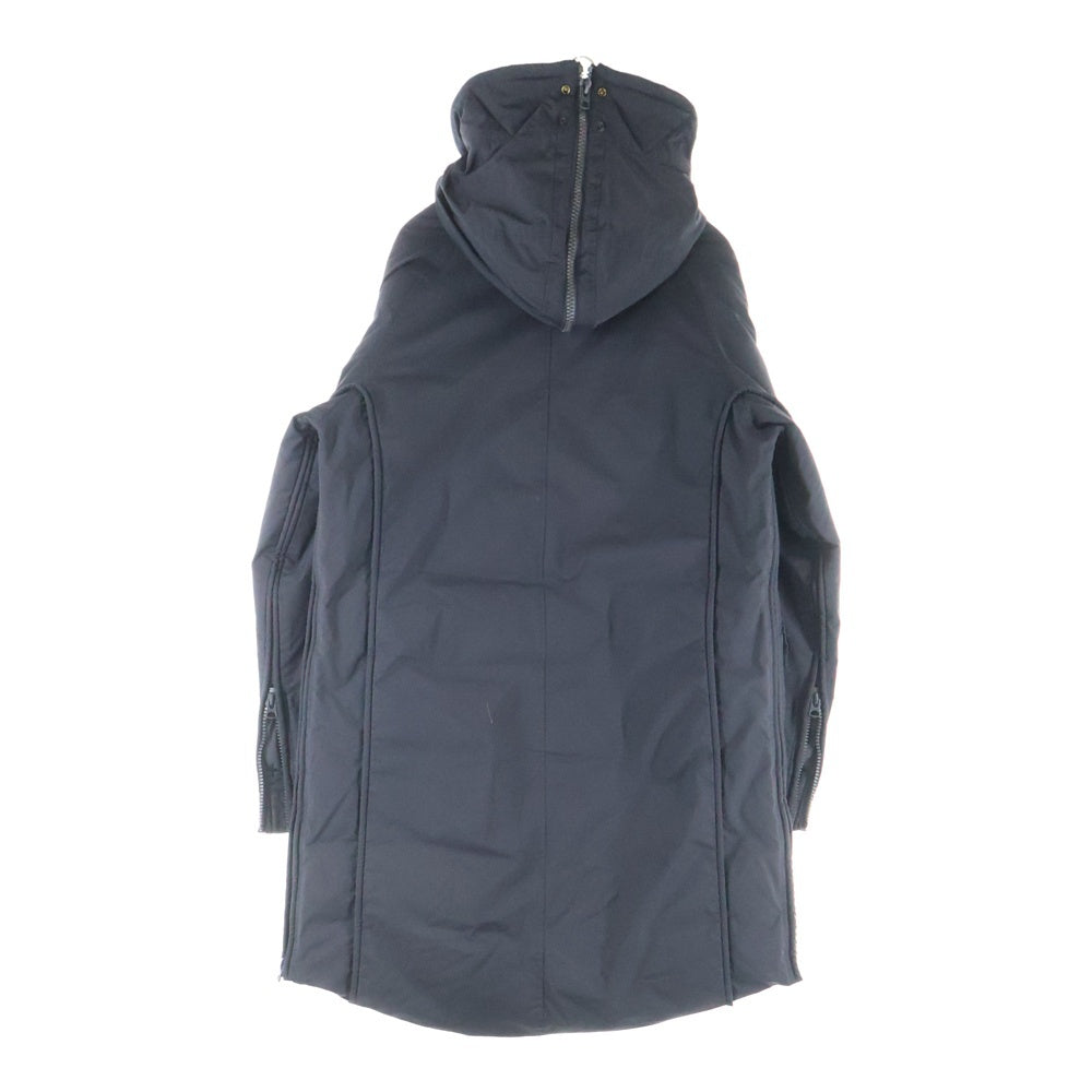 REPLAY(リプレイ) Rubber Logo Long Down Jacket ラバーロゴ ロングジャケット フーディ ブラック M8100.000.83800
