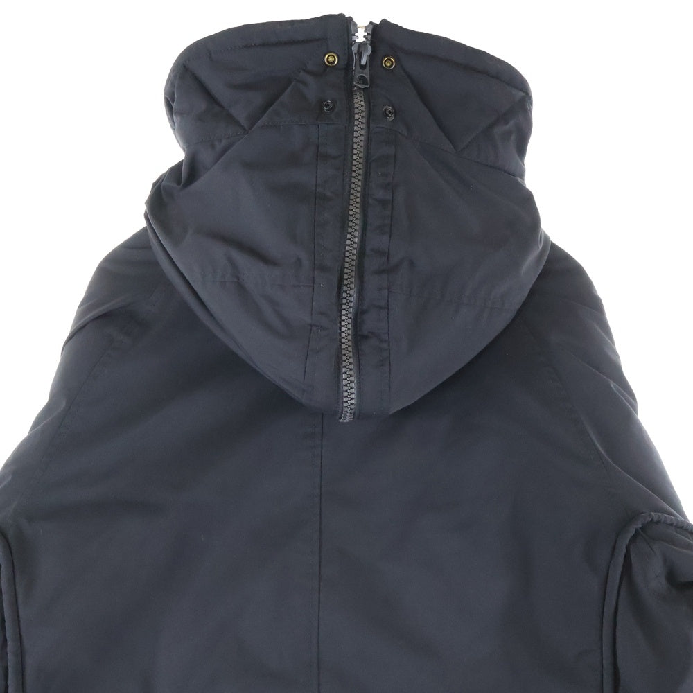 REPLAY(リプレイ) Rubber Logo Long Down Jacket ラバーロゴ ロングジャケット フーディ ブラック M8100.000.83800