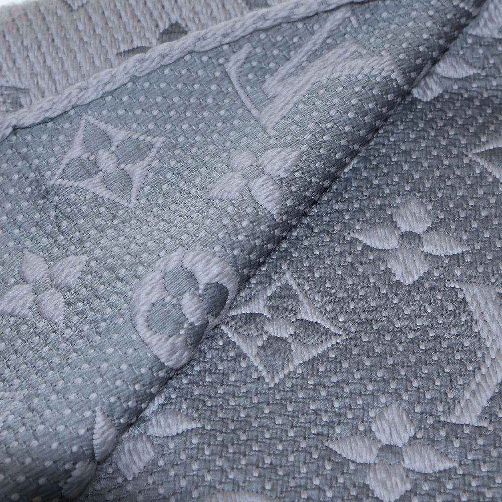 LOUIS VUITTON(ルイヴィトン) エシャルプ ロゴマニア グリペルル ウール マフラー ストール グレー レディース M74742