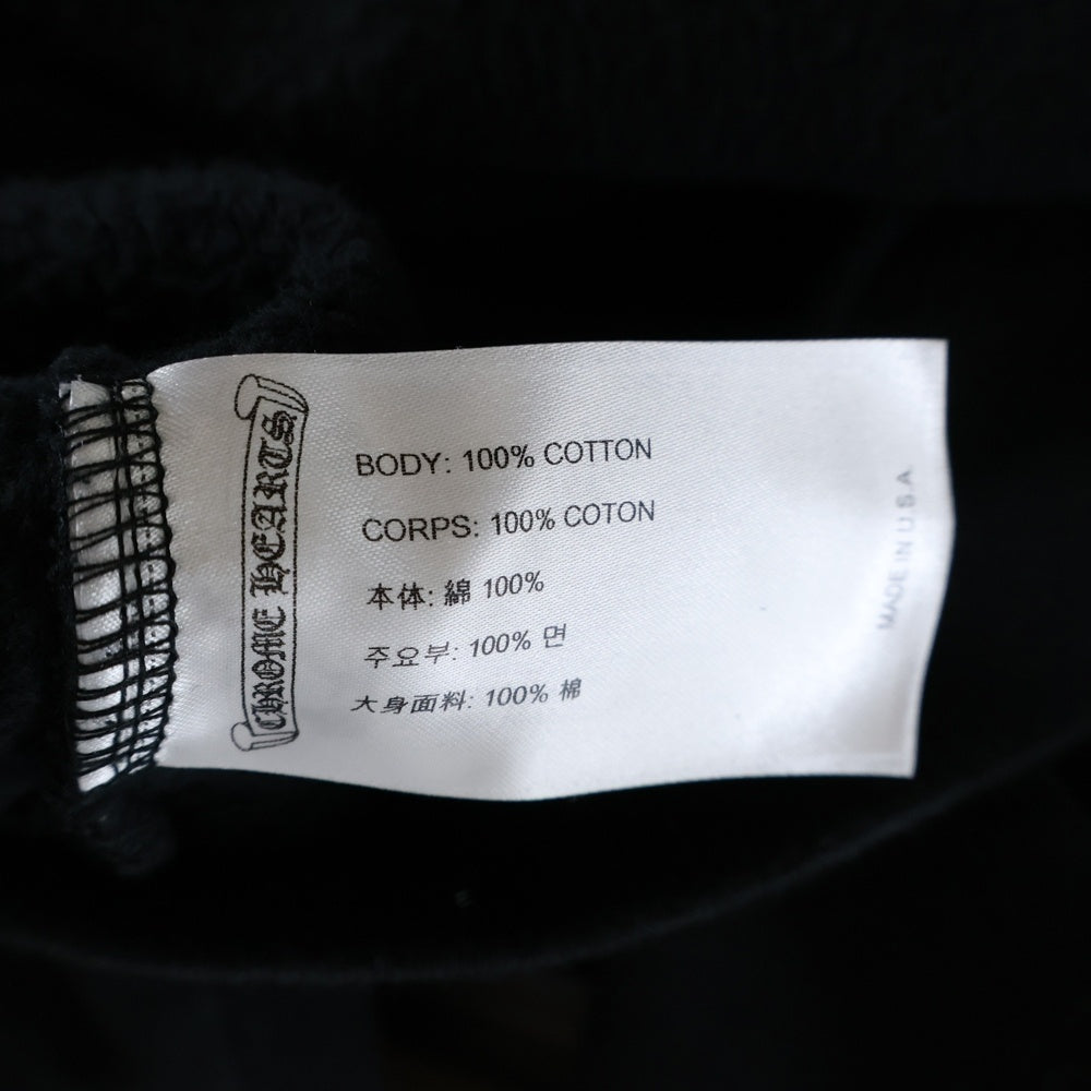 CHROME HEARTS(クロムハーツ) MLTCOL CEM CRS HD PLVR マルチカラーセメタリークロスプリントプルオーバーパーカー フーディ ブラック