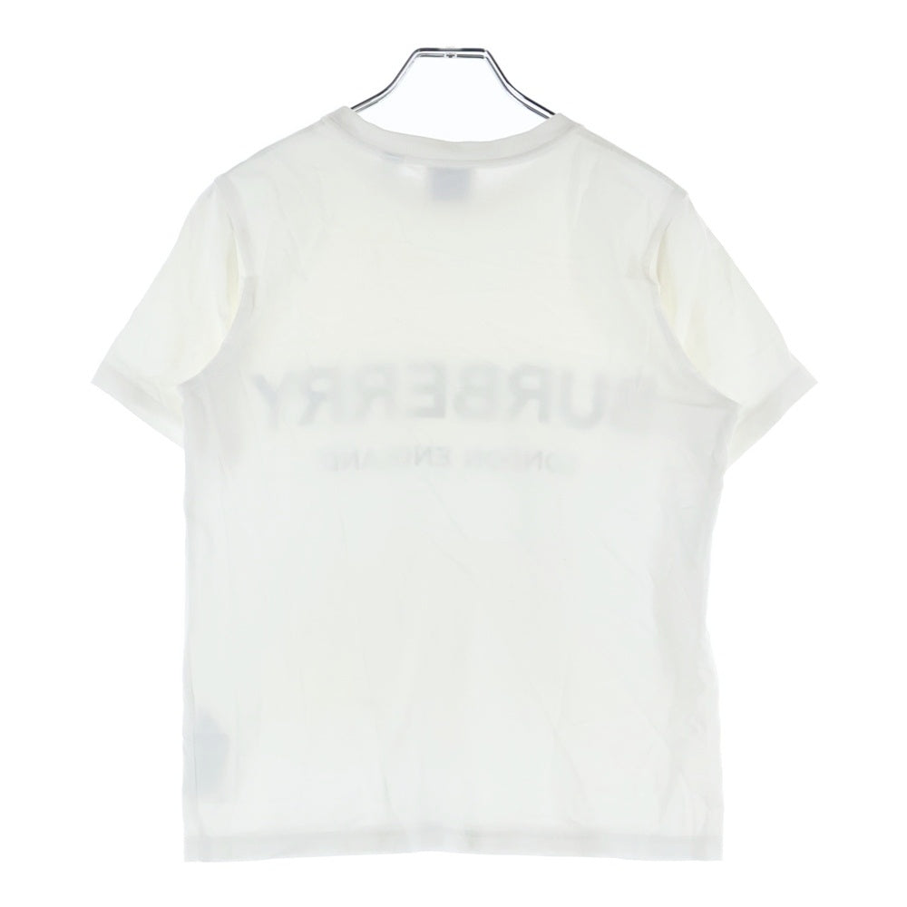 BURBERRY(バーバリー) フロントロゴプリント クルーネック 半袖Tシャツカットソー ホワイト 8008894 レディース