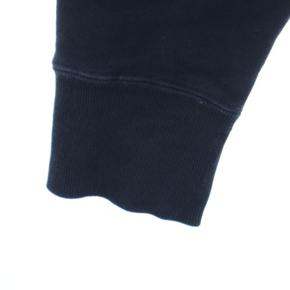 SAINT LAURENT PARIS(サンローランパリ) Cotton Hoodie 773358 Y36SW ロゴ刺繍スウェットパーカー フーディ ブラック