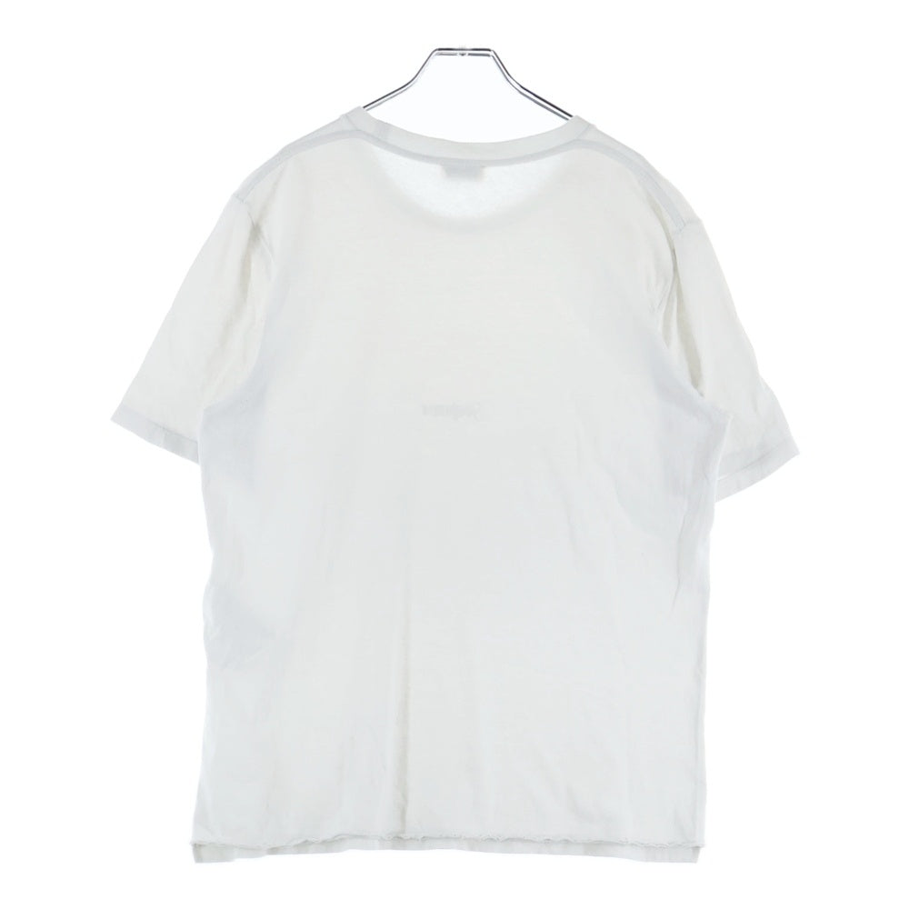 SAINT LAURENT PARIS(サンローランパリ) ロゴ刺繍半袖Tシャツ 747125 YB2XE ホワイト