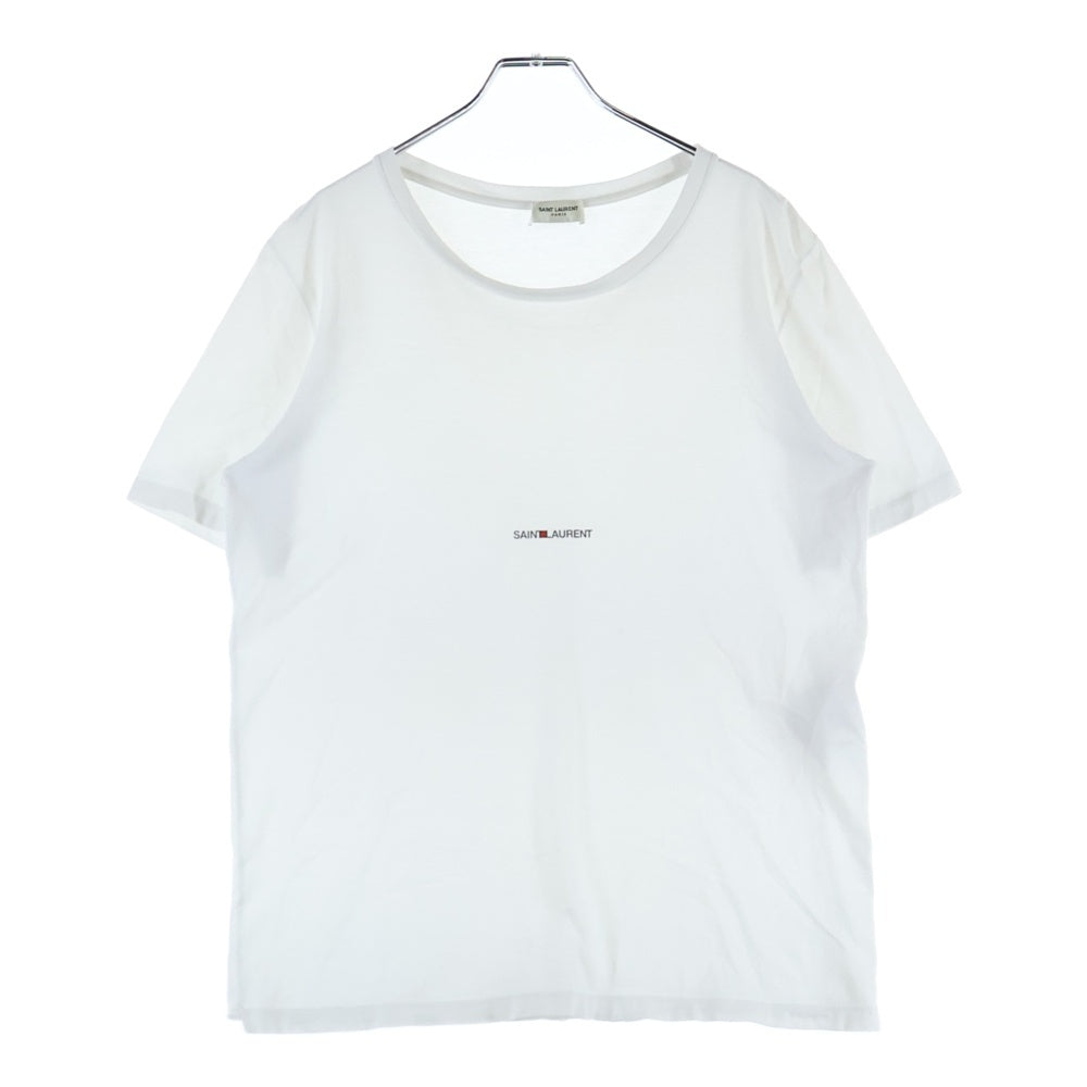SAINT LAURENT PARIS(サンローランパリ) ロゴプリント半袖Tシャツ 464572 YB2DQ ホワイト