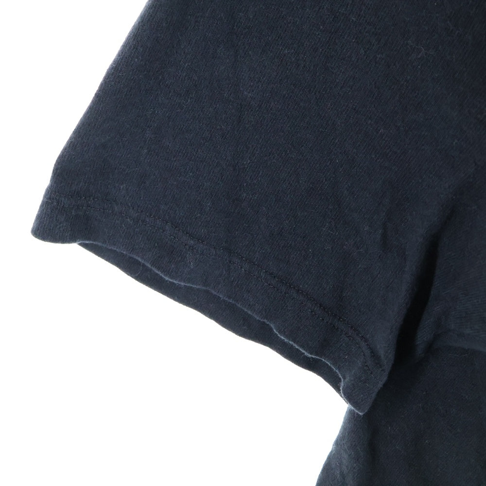 SAINT LAURENT PARIS(サンローランパリ) ロゴ刺繍半袖Tシャツ 747125 YB2XE ブラック