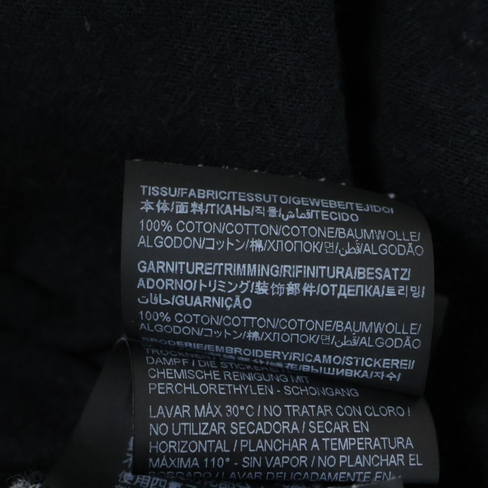 SAINT LAURENT PARIS(サンローランパリ) ロゴ刺繍半袖Tシャツ 747125 YB2XE ブラック